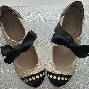 All Black Tie Heel Size 37